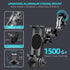 Aluminum Heavy Duty Drill Base Tablet Holder Car Mount Dashboard, 14.2“ Long 360°3-Stage Metal Stand Bracket for 4.7-12.9" iPad Pro/Air/Mini/Samsu...