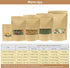 SumDirect Kraft Stand Up Pouches - 50Pcs Resealable Kraft Paper Stand Up Bags with Window, Zipper Food Storage Bags for Home or Business (50, 3.5x...