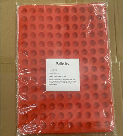 Palksky 140-Cavity Small Round Silicone Mold/Semicircle Chocolate Drops Mold/Dog Treats Pan/Semi Sphere Gummy Candy Molds for Ganache Jelly Carame...