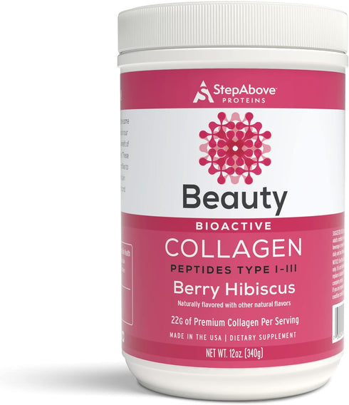 Beauty Collagen Peptides, Berry Hibiscus, 12 Oz...