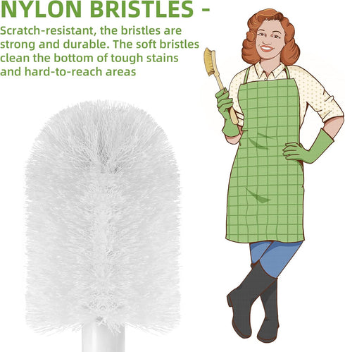 SUBEKYU Bottle Brush, Baby Bottle Brush with Nipple and Straw Cleaner Set for Cleaning Water Bottle, 4P...