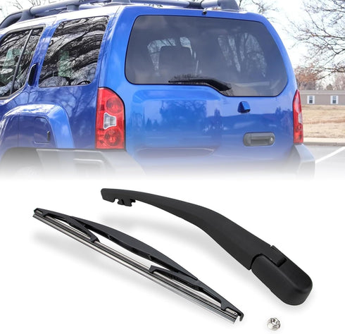 Rear Windshield Wiper Arm Blade Assembly Kit Compatible with 2005-2015 Nissan Xterra, Rear Window Wiper Replacement 28781-EA000, 28782-EA000, 2879...