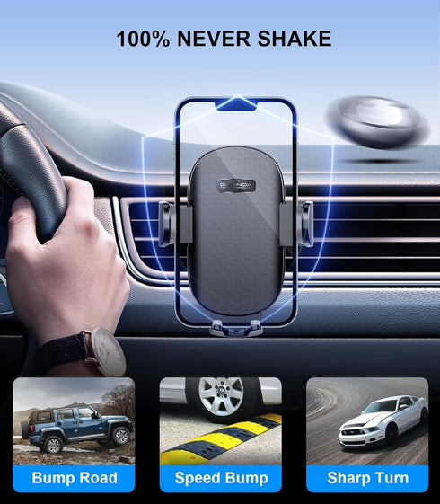 Car Phone Holder, Universal CD Slot Phone Mount, Hands Free Automobile Cell Phone Stand, 360° Adjustable Phone Mount for Car Compatible with All i...