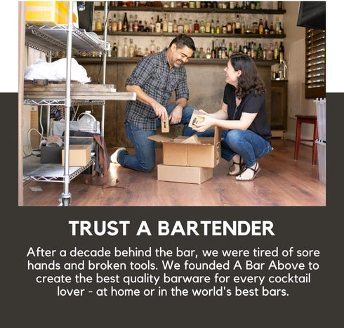 A Bar Above Long Spoon Bar Set, Spiral Handle Long Spoons, for Stirring and Layering, Stainless Steel Spoons, for Cocktail Set, Basic Professional...