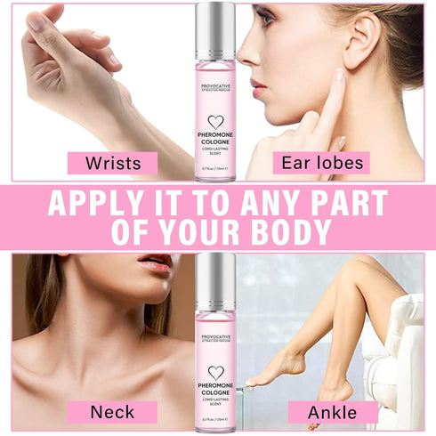 Pheromones Perfumes for Women, Unique Scent With Pure Pheromones to Attract Men, Roller Ball Design, Portable and Long Lasting, 20 ml, Clear...