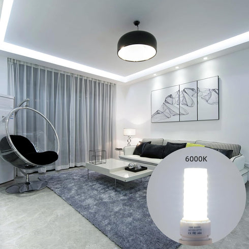 Lidesheng GX23-2 Base LED Light Bulb Plug and Play,6000K Cool White 1400Lm 2Pin LED PL Bulb, 13W 18W CFL Equivalent, Ballast Compatible (Cool Whit...