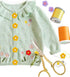 50 Pieces Tiny Flower Plastic Sewing Buttons with Metal Loop Shank Button Floral Fasteners for DIY Jewerly Jacket Sweater Bag Decorative Embellish...