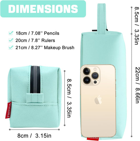 Fmeida Minimalist Pencil Case Large Capacity Pencil Bag with Portable Handle Waterproof Fabric and Zipper Aesthetic and Spacious Pen Organizer for...