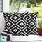 Adabana Outdoor Waterproof Boho Pillow Covers 18x18 Decorative Black and White Outdoor Throw Pillows Cover for Patio Furniture Garden Porch Pack o...