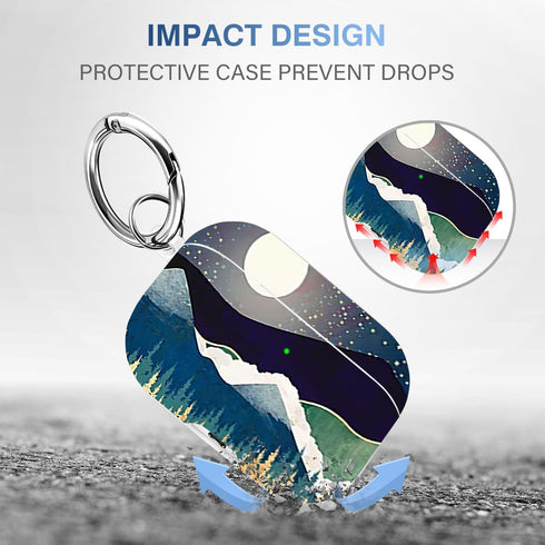 Compatible with Airpod Pro Case with Keychain/Lanyard/Cleaner Kit,Airpod Pro Case Cover,Apple Airpods Pro Case,Case for Airpods Pro[Front Led Visi...