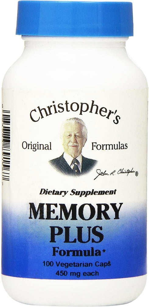 Dr. Christopher's Memory Plus Herbal Blend - Brain Supplements for Memory and Focus - Memory Supplement for Brain - Supports Cognitive Function, E...