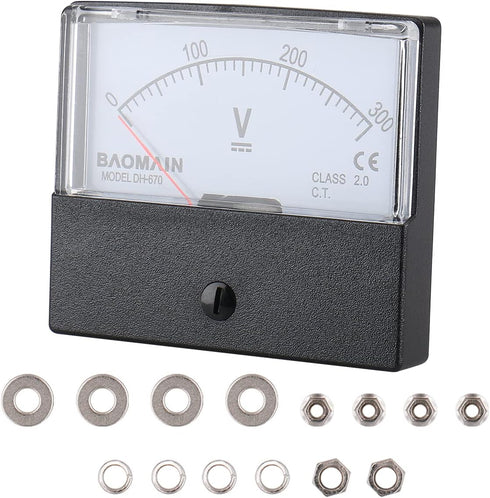 Baomain Dh-670 DC 300v Volt Analog Panel Mount Meter Voltmeter...