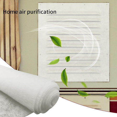Filter Material Compatible with Merv 11 13 14 AC Vent Filter Cotton Can Purify Air And Reduce Dust Suitable for AC Vents HVAC Purifiers Fan Filter...