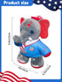USA Elephant 8 Inch” Stars-and-Stripes Elephant Plush Stuffed Animal July 4th Independence Day Patriotic Decoration Memorial Day....