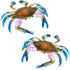 2Pcs Crab Toys for Babies - Realistic Sea Creature Toys Educational Model Ocean Animals Toys Crab Toy Bath - Plastic Crawling Crab Baby Toy Ocean ...