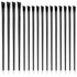 16 Pcs Eyeliner Brush Fine Angled, 12 Pcs Thin Eyeliner Brush Fine and 4 Pcs Angled Eyebrow Brush Flat Eyeliner Brush Portable Eye Makeup Brush Se...