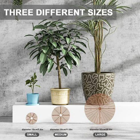 2Pack Plant Pot Grid, Cuttable Flower Pot Soil Cover Protectors with Deep Stakes, Dogs, Cats Digging Stopper, Plant Grid Pot Cover, 19cm/7.5in Dia...