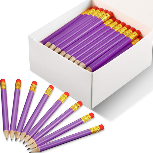 Outus 72 Pcs Golf Pencils Half Pencils with Eraser Baby Shower Pencils Mini Pencils for kids for Baby Shower Bridal Shower Wedding Golf School Off...