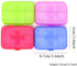 Honbay 4PCS 6 Compartments Waterproof Plastic Pill Organizer Box Case for Daily or Travel Use...