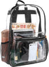Trail maker Clear Backpack Heavy Duty with Padded Straps, Side Pockets for Kids, Boys, Girls, School, Stadium Approved Events...