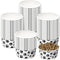 30 Pieces Disposable Dog Bowls Small Pet Feeding Bowls with Printed Pattern Dog Dishes for Small Dogs Pet Paper Food Bowls Travel Bowls for Feedin...