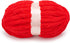 Red Chenille Chunky Yarn for Hand Knitting Fluffy Jumbo Chenille Yarn DIY for Crocheting Blanket Cushion 1 Skein (8.5 oz, 32 yds Each Skein)......