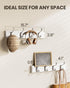 AMADA HOMEFURNISHING Coat Rack Wall Mount 2 Pack, Wall Hooks for Coats, Hats - White...