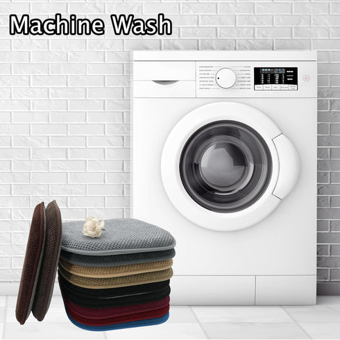 Blue Foam Seat Cushions Kitchen Chairs Pads for Dining Chairs Non Slip Office Seat Cushions Washable U Shaped Soft Thick Large Metal Wooden Chair ...