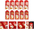 Cabilock 20pcs Chinese New Year Money Envelopes Lucky Cat Pattern Hong Bao Wedding Red Envelopes Lucky Ox Zodiac Hong Bao Packets Chinese Party Su...