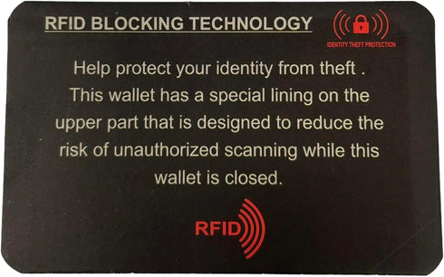 E ELTON Genuine Hunter Leather Long Checkbook Wallet for Men & Women - RFID Blocking Technology Black...