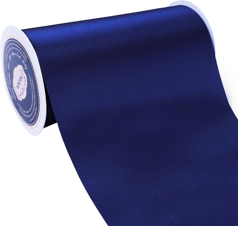 VATIN 6 Inch x 22Yards Wide Royal Blue Satin Solid Ribbon Large Ribbon for Grand Opening Ribbon Cutting Ceremony Kit Wedding Birthday Party Decora...