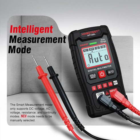 Digital Multimeter Tester, HABOTEST 4000 Counts, Smart Measurement,Measures AC/DC Voltage, Ohm Volt Amp Meter, Non-Contact Voltage Tester Function...