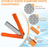 3PCS Garden Tool Sharpener, 2PCS Double-Sided Diamond Knife Sharpener/ 1PCS Retractable Diamond Sharpening Rod, Blade Sharpener Stone Pocket Knife...