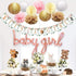 Ola Memoirs Woodland Baby Shower Decorations for Girl - Woodland Creatures It's A Girl Banner, Boho Floral Forest Animals Cutouts, Rose Gold Baby ...