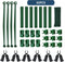 Adjustable Garden Stakes Connectors, Plastic Plant trellis Clips for 0.43 inch Diameter Rods Connecting Joints for Tomato Cage Cucumber Teepee Cli...