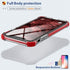 MATEPROX Compatible with iPhone Xs Max Case Clear Hybrid TPU Hard Cover with Thin Shockproof Bumper Protective Case (Red)...