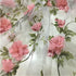 Tong Gu Lace Fabric Organza 3D Pink Chiffon Rose Floral Embroidery Wide 55 in (Length 1 m/39 in)...