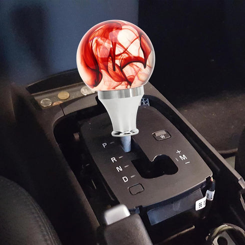 Universal Fit Gear Shift Knob with 3 Adapters - Enhance Driving Comfort for Manual Automatic Vehicles (Red)...