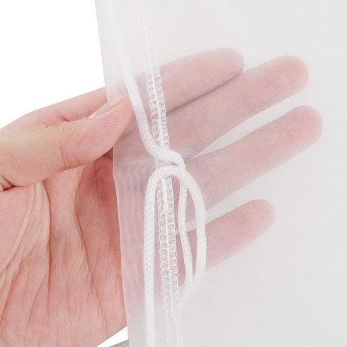 ALEGI Aquarium Filter Media Bag Extra Fine,Reusable 180 Micron Drawstring Mesh Filter bags for Activated Carbon (12"*8" (3 pack))...
