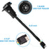 4 Way Flat to 7 Way Round Blade Trailer Adapter Plug End with Mounting Bracket 4 Pin to 7 Pin Electrical Connector for RV, Truck, Car...