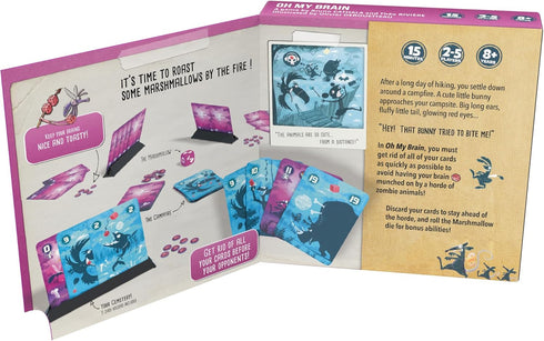 Oh My Brain , A Fast Playing Card Game Featuring Animal Zombies for 2 to 5 players - 25th Century Games...
