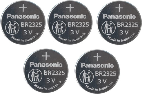 5 X Br2325 Panasonic 3 Volt Lithium Coin Cell Battery (Cr2325)...