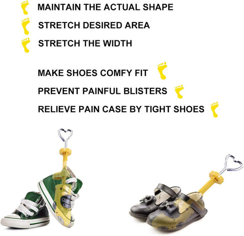 Kids Shoe Stretcher,Shoe Stretcher for Children fit 3-10 Years Old Children,Adjustable Length Width Gifts for Girls Boys...