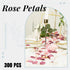 Der Rose 300pcs Artificial Flowers Silk Fake Pink Rose Petals Flower Girl Scatter Pedals for Aisle Centerpieces Table Confetti Party Favors Home W...