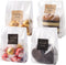 Cellophane Treat Bags Cookie bags for Packaging Clear Gift Bag with Stickers for Cookies,Candy,Chocolates(Fog,9x3.3inch)...