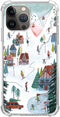 Funny Winter Christmas Holidays Phone Case for iPhone 14 Pro Max, Snowy Village House Trees Case for Teens Men Women, Trendy Cool TPU Bumper Case ...