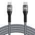 10FT 240W USB C to USB C Super Fast Charging Cable,Nylon Braided Type C to Type C Charge Cable Compatible with iPhone 15,iPad Air 5/4,iPad Mini 6,...