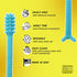 V4 Hard Plastic Denture Brush - Denture Gel Adhesive Remover - Remove Denture Gel Adhesive from Mouth & Gums, Oral Hygiene Products, Scraper w/Tex...