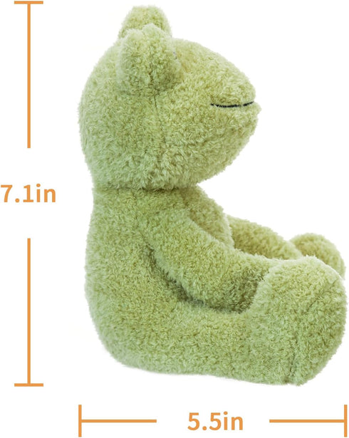 Apricot Lamb Frog Plush Stuffed Animals for Kids, Soft Cute Plush Toys for Baby Girl and Boy, Fluffy Frog Green 7.1 Inches...