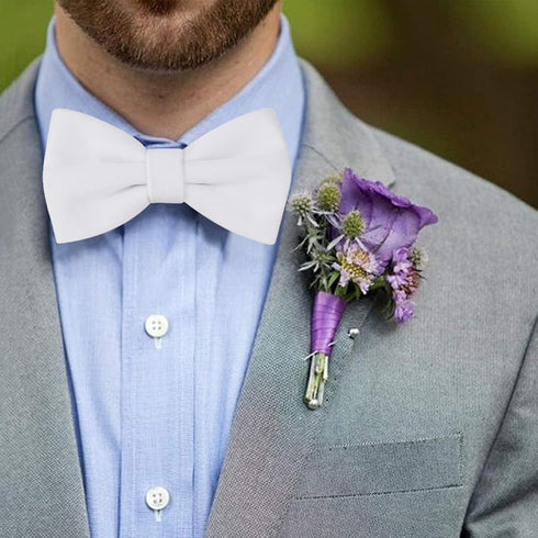 Velvet Bow Ties for Men Pre-Tie Bow Ties Vintage Tuxedo Bow Ties Cufflinks Pocket Square Sets With Gift Box...